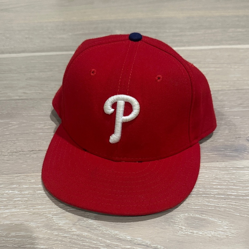 Phillies Red Cap with White Embroidered Logo